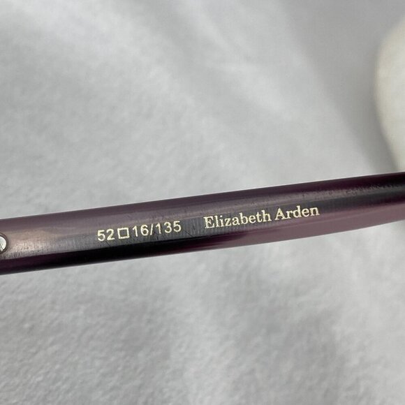 Elizabeth Arden Eyeglasses Frame EA 1144-3 Women's Purple Rectangular 52-16-135 - Picture 7 of 9